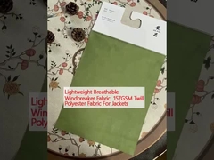 軽量 透気 防風 布 157GSM トワイル ポリエステル 布 ジャケット用